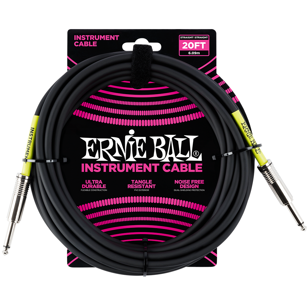 Ernie Ball Instruement Cable Straight 20ft