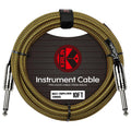 Kirlin Straight 10ft Guitar Cable ~ Black and Yellow