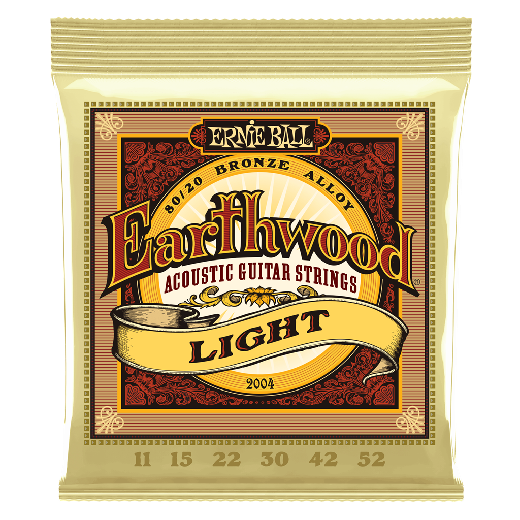 Ernie Ball Earthwood 80/20 Bronze Light Acoustic Guitar Strings (11-52)