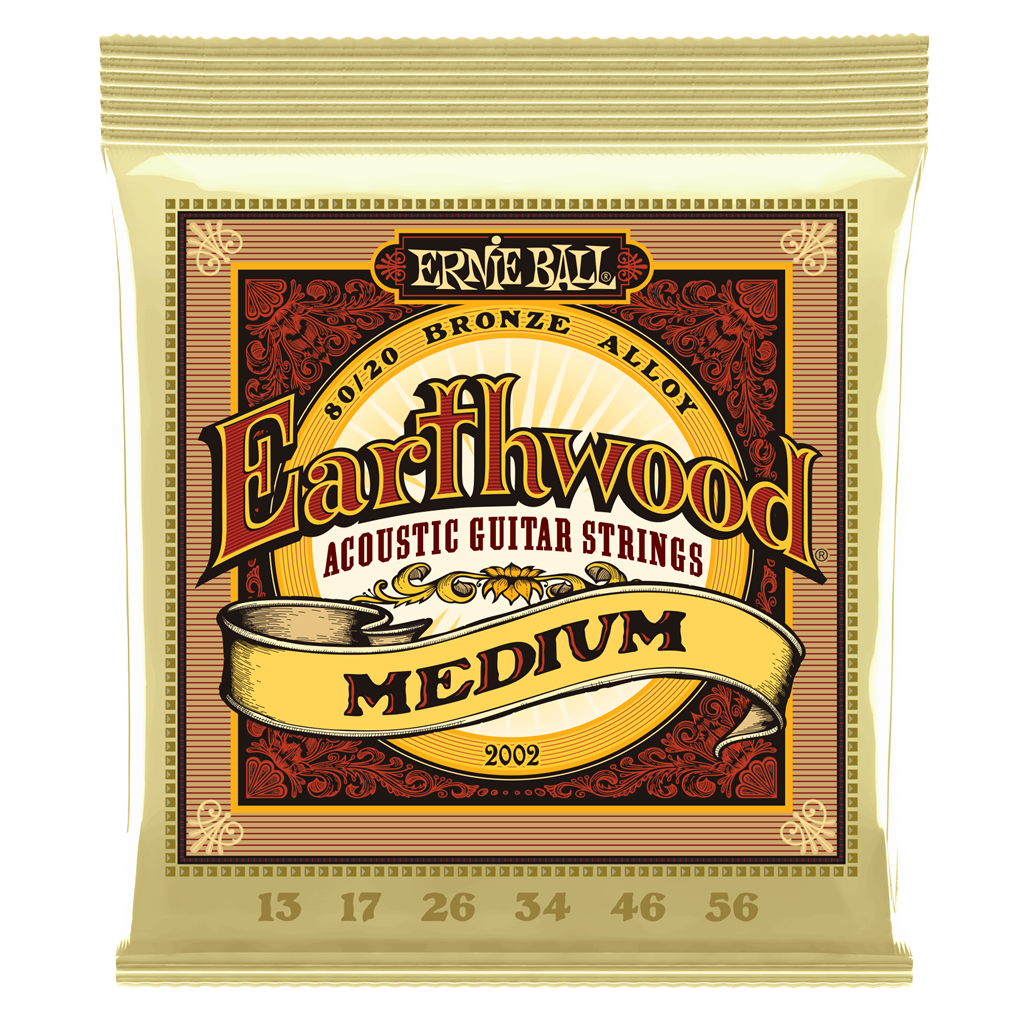 Ernie Ball Earthwood 80/20 Bronze Acoustic Guitar Strings (13-56)