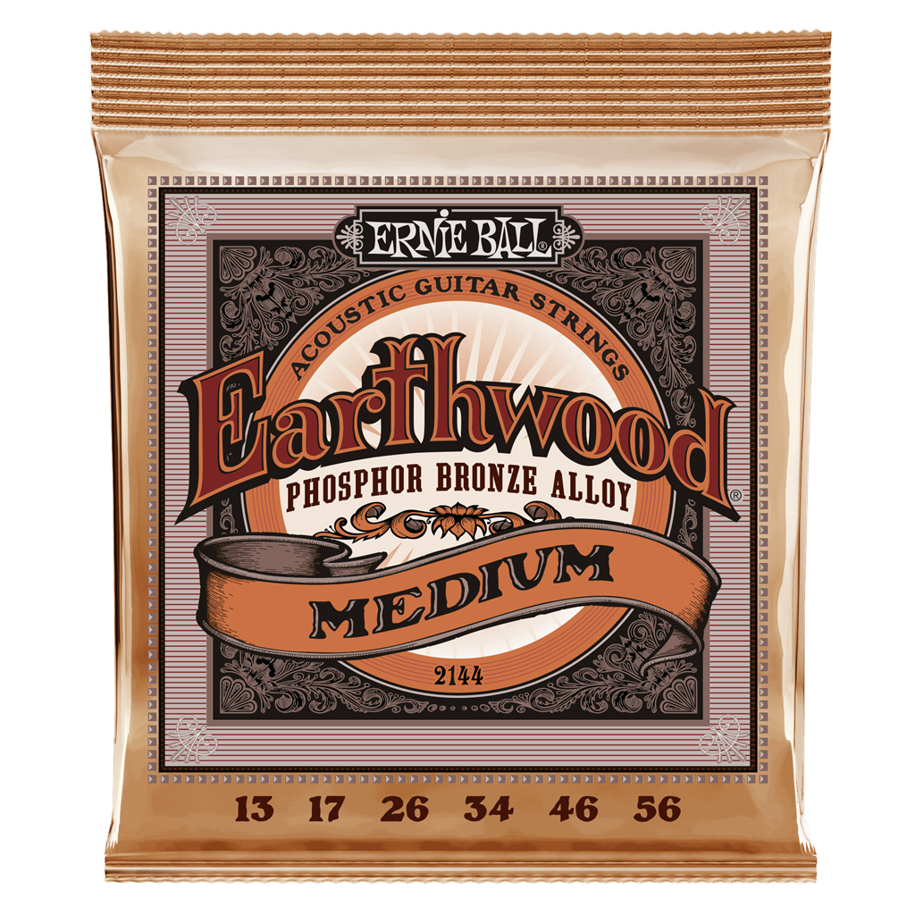 Ernie Ball Earthwood Phosphor Bronze Medium Acoustic Strings (13-56)